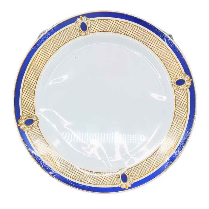10" Hot Stamping Plate - Round - White/Blue/Gold - NRP100-1