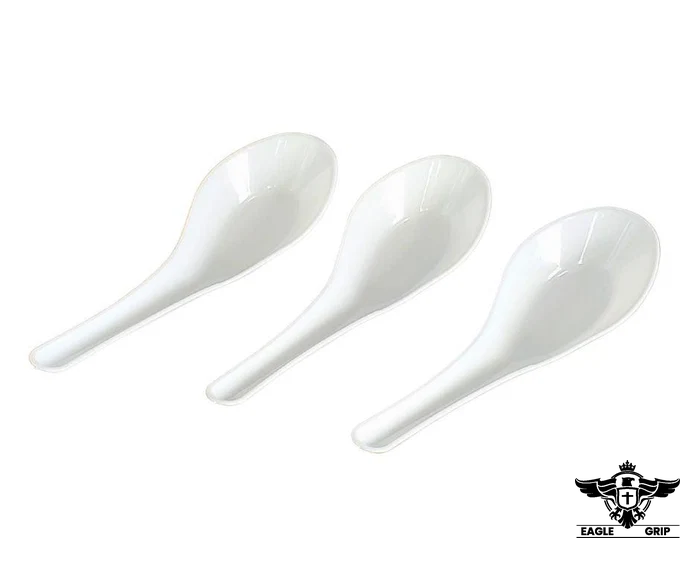Eagle Grip - Chinese Soup Spoon - White - Retail Pack - RP4008