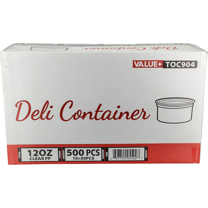 Value+ - 12oz Clear PP Deli Container - Eagle Global Solution