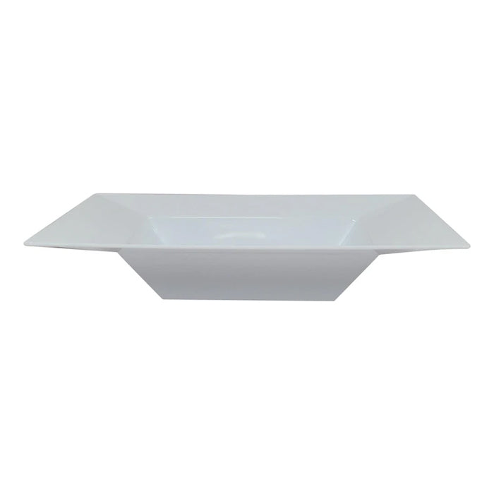 CLR - 8.5" Square Plastic Bowl - White / SB85 - Eagle Global Solution