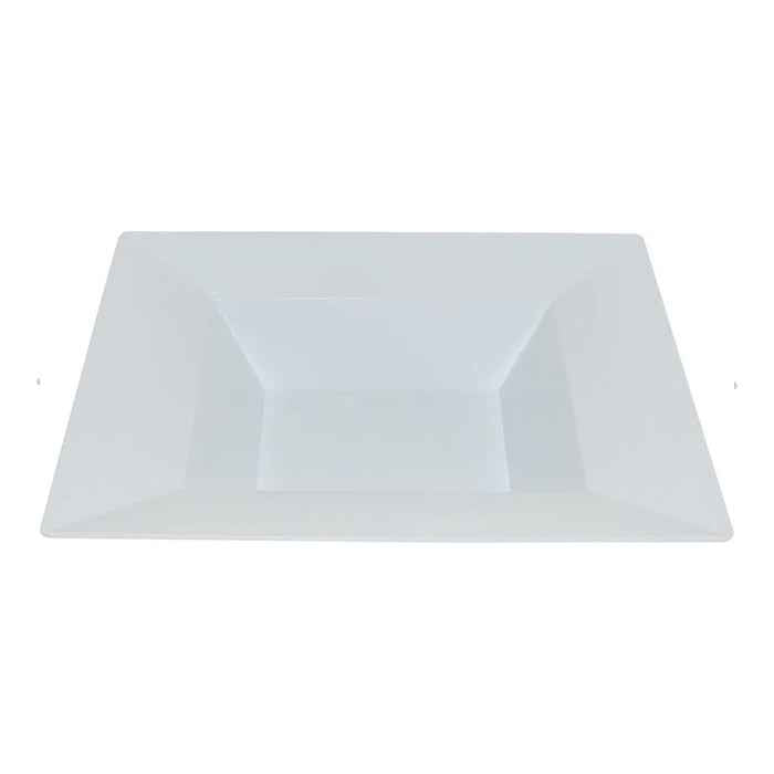 CLR - 8.5" Square Plastic Bowl - White / SB85