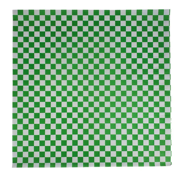 Value+ - Checkered Sheets - Green - 14"x14" - Eagle Global Solution