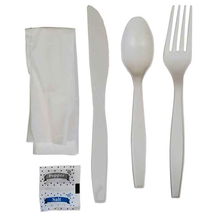 Eco-Craze - Corn Starch Cutlery Kit - 6 piece - F/N/S/S/P