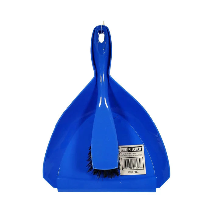 Lobby Dust Pan - Blue w/Broom Set - 0999 - Eagle Global Solution