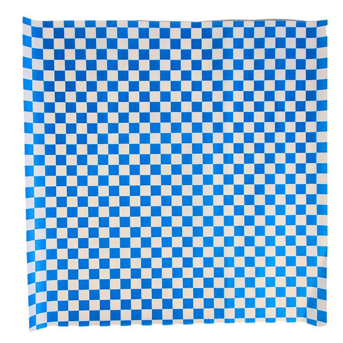 Value+ - Checkered Sheets - Blue - 14"x14" - Eagle Global Solution
