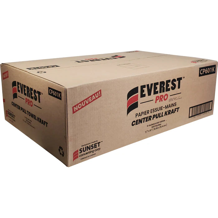 Everest Pro - Paper Hand Towel - Center Pull - Kraft - CP601K - Eagle Global Solution