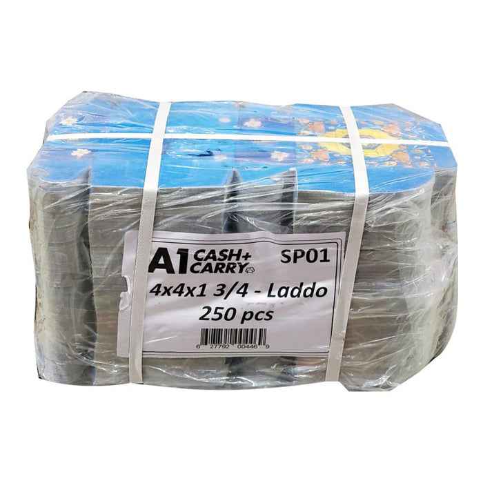 Sweet Box - Printed - 4 PC Ladoo - 4"x4"x1.75"