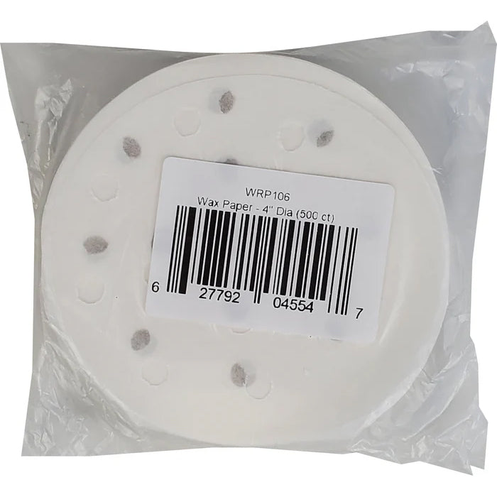 Wax Paper - 4" Dia for Hamburger Press