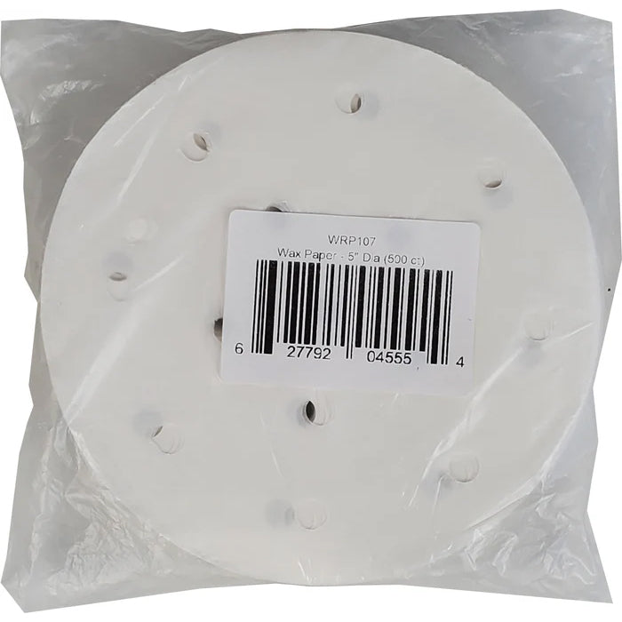 Wax Paper - 5" Dia for Hamburger Press - Eagle Global Solution