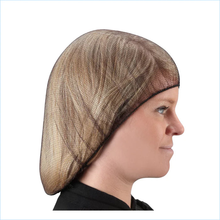 Brown Nylon Honeycomb Hairnet - Lightweight and Durable - Eagle Global Solution