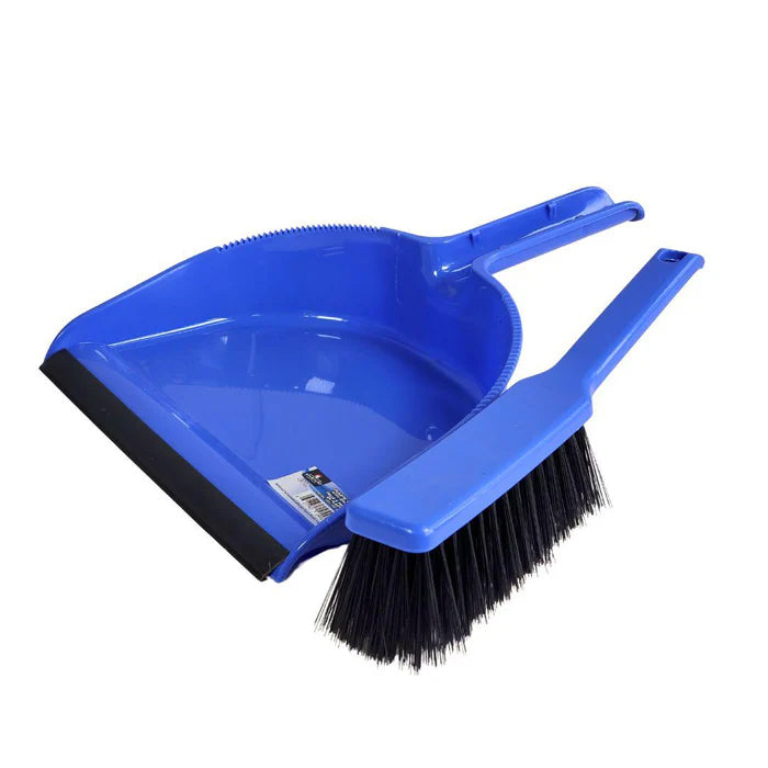 Spartano - Plastic Dustpan with Brush Set - Blue - 4918 - Eagle Global Solution