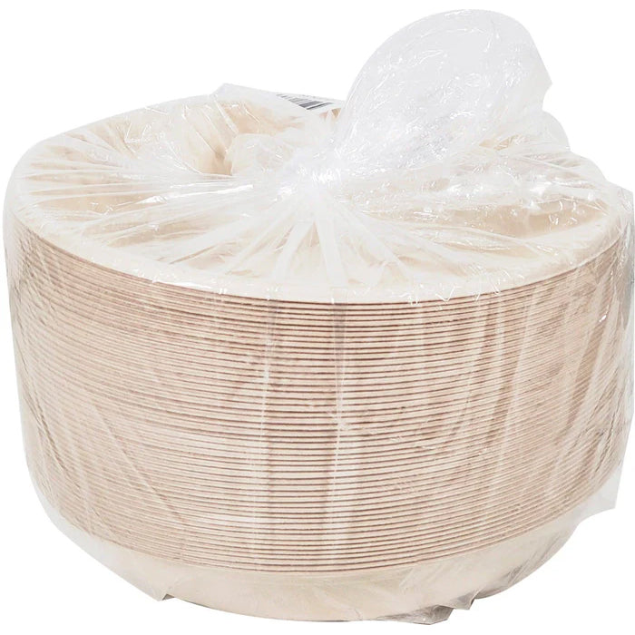 Eco-Craze - 32oz Round Natural Pulp Bowl - CR32 - Eagle Global Solution