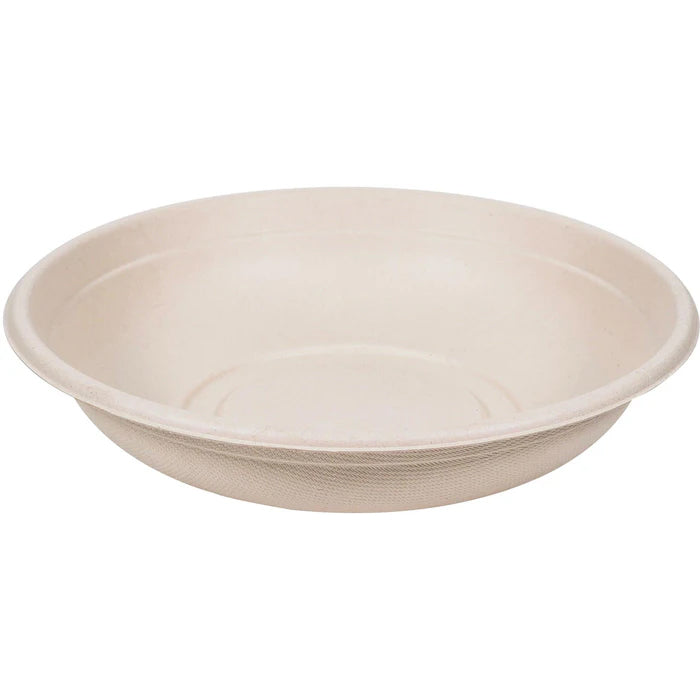 Eco-Craze - 32oz Round Natural Pulp Bowl - CR32 - Eagle Global Solution