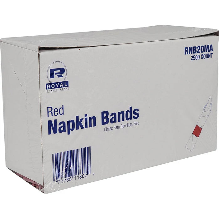 Napkin Bands - 4.25"x1.5" - Red - Eagle Global Solution