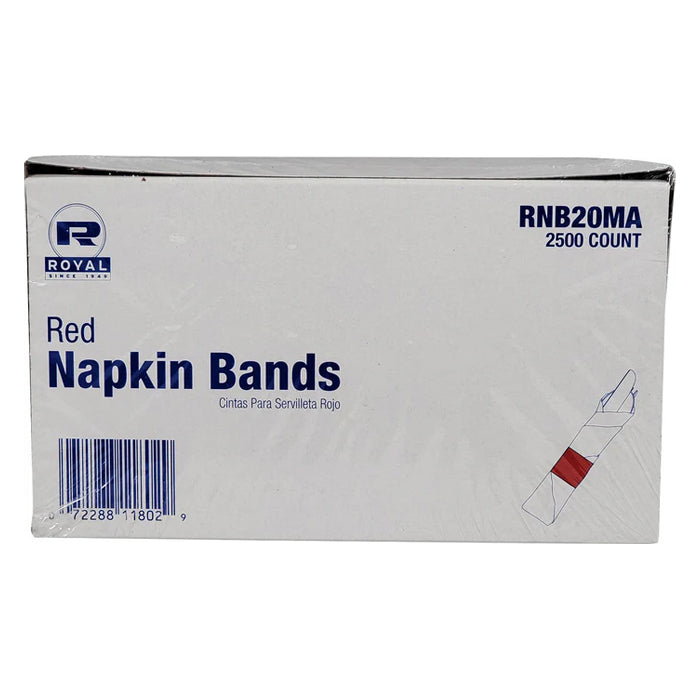 Napkin Bands - 4.25"x1.5" - Red - Eagle Global Solution