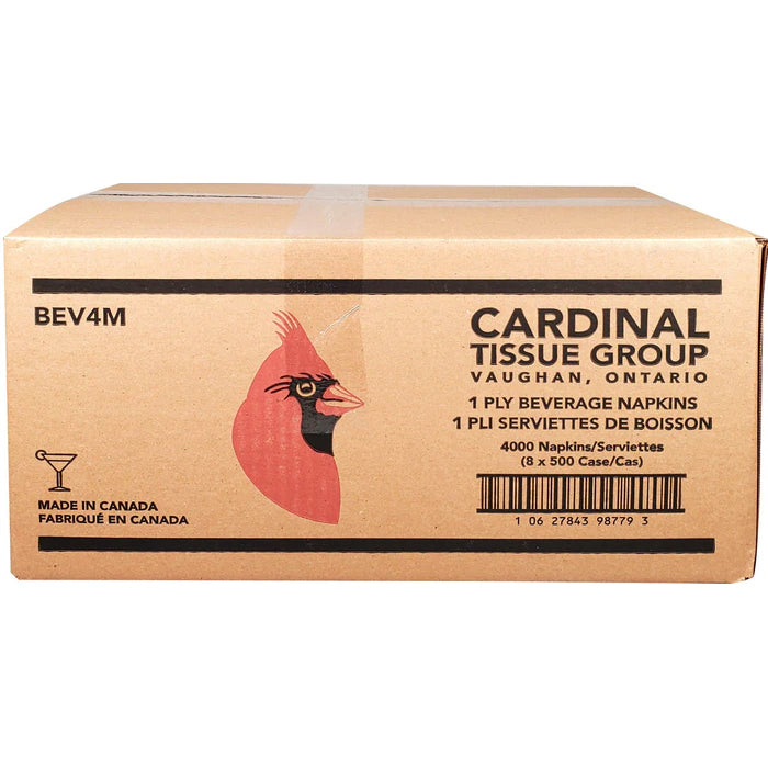 XC - Cardinal Tissue/Rite Tissue - Napkins - 1 Ply - Bev/Cocktail - BEV4M - Eagle Global Solution