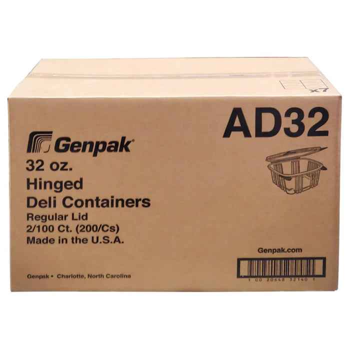 Genpak - Hinged Deli Container - Clear - AD32 - H897