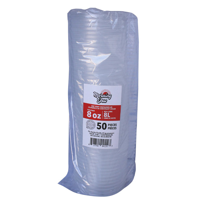 Morning Dew - Plastic Lids for 8 oz Paper Soup Container - 8L - Eagle Global Solution