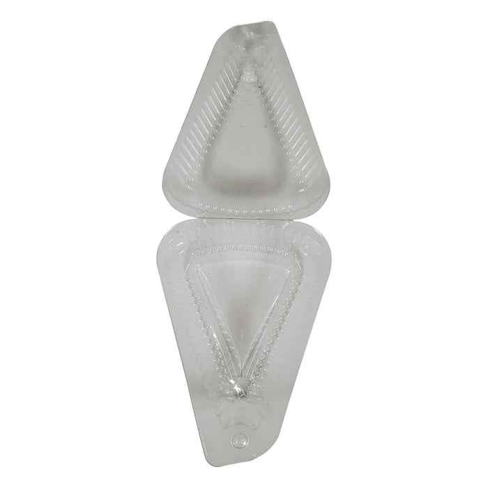 Pie Slice Container - Medium - Clear Hinged - 03210