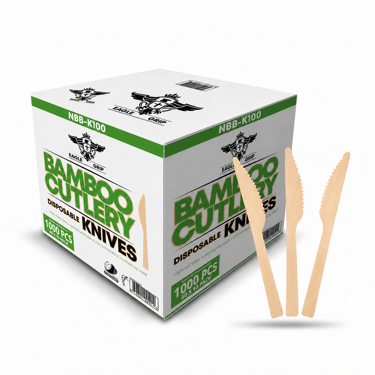 Eagle Grip - Bamboo Knives - Disposable - NBB-K100