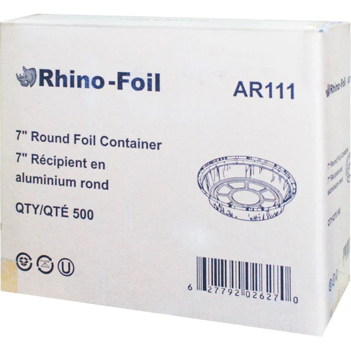 Rhino-Foil - 7" Round - Aluminium Container - AR111 - Eagle Global Solution