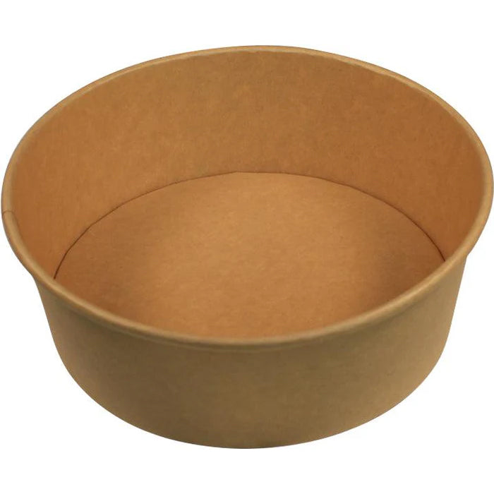 Eco-Craze - Kraft PE-Lined Paper Container - Round - 1300ml - SB-1300K - Eagle Global Solution