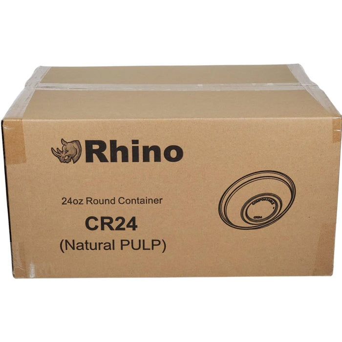 Eco-Craze - 24oz Round Natural Pulp Bowl - CR24 - Eagle Global Solution