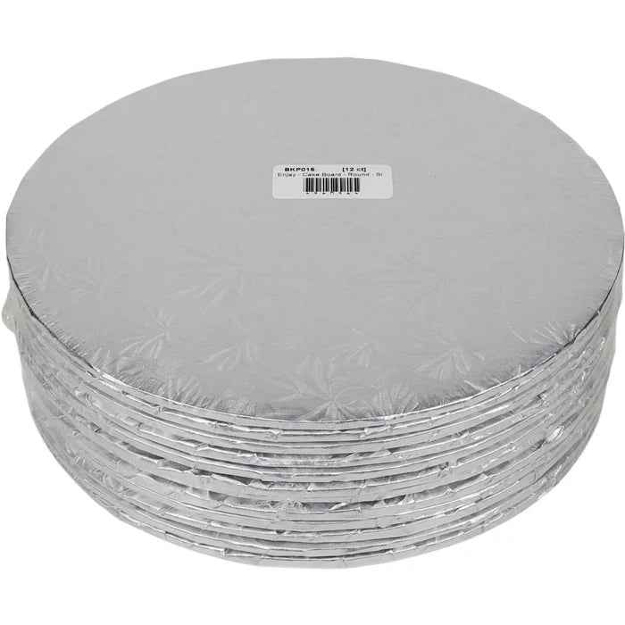 Decora - Cake Board - Round - Silver - 10x1/4