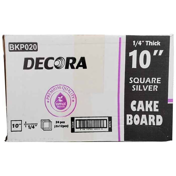 Decora - Cake Board - Square - 10x10x1/4