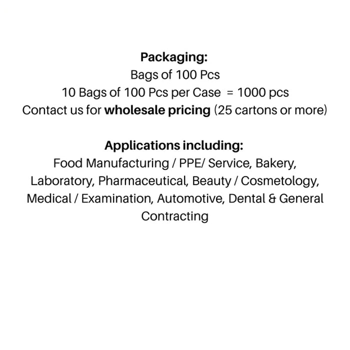 Black Bouffant Caps - Pleated, Breathable Non-Woven Polypropylene, Latex-Free (21"/24"/28") - Eagle Global Solution