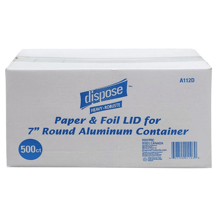 Rhino - 7" Paper Lid for Alum. Containers - Heavy - Eagle Global Solution