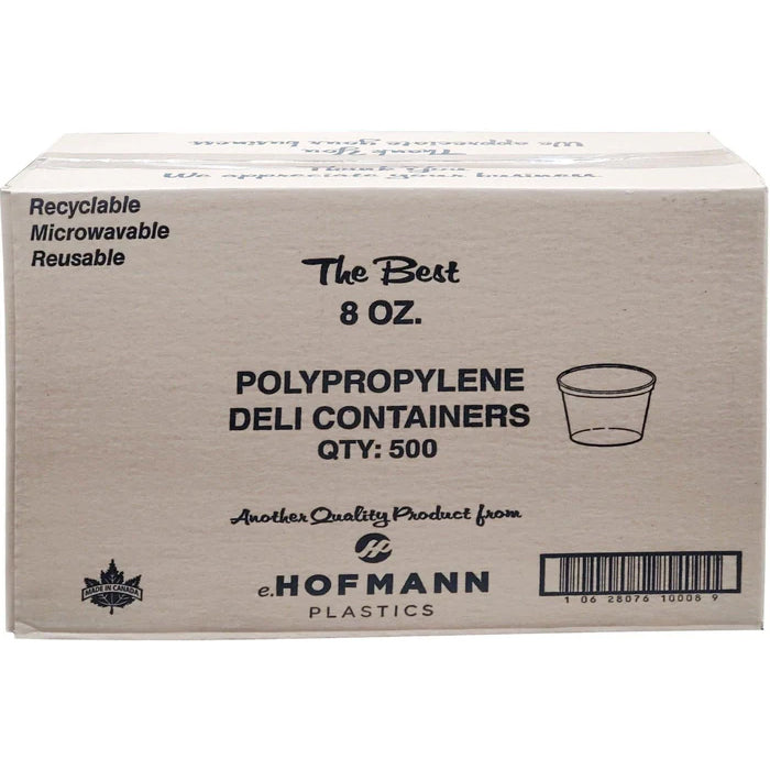 Hoffmann - Deli Container - Clear - 8oz - HT08-99A - Eagle Global Solution