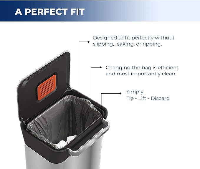 Spartano Black Garbage Bags 30 x 38 Inch (125 Count), Extra Strong Kitchen Garbage Bag for Waste Bin, Multipurpose Trash Bags For Home &amp; Office Use