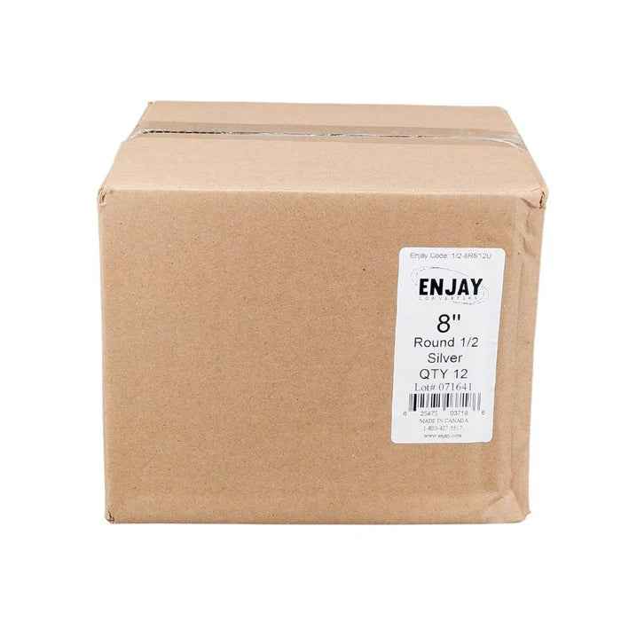 Enjay - Cake Board - Round - Silver - 8x1/2