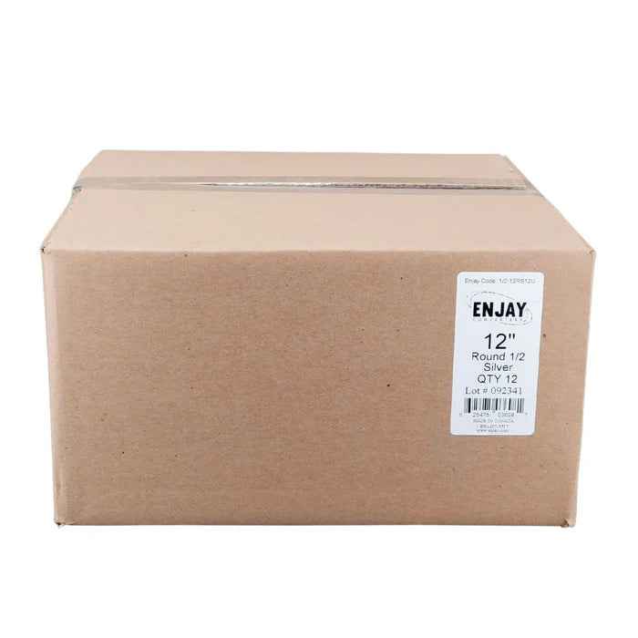 Enjay - Cake Board - Round - Silver - 12x1/2