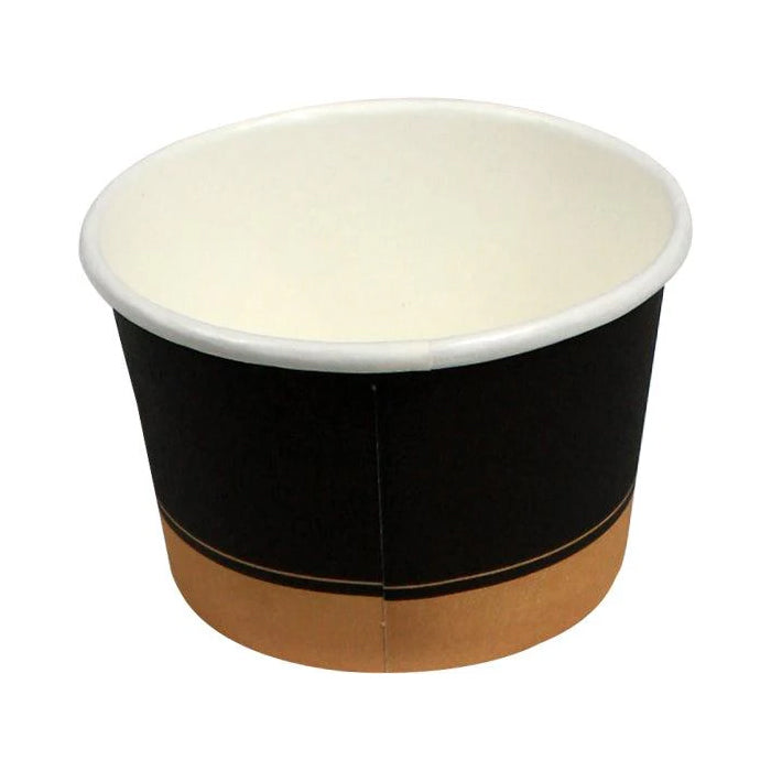 Morning Dew - 4 oz Paper Soup Container - Ebony Print - 4SCE - Eagle Global Solution