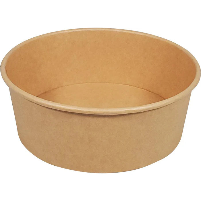 Eco-Craze - Kraft PE-Lined Paper Container - Round - 1500ml - SB-1500K - Eagle Global Solution