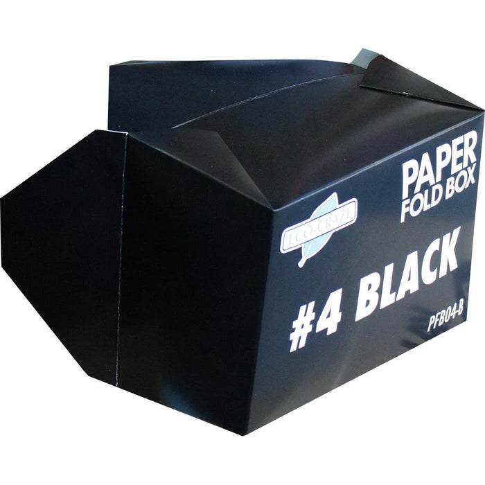 Eco-Craze - #4 Black Paper Fold Box - PFB04-B - Eagle Global Solution