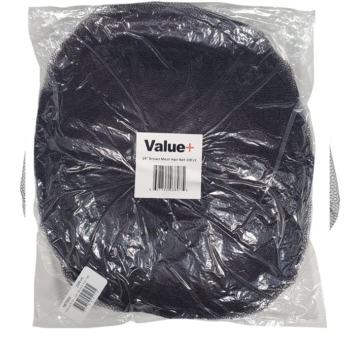 Value+ - Black Hairnets - 21" - Eagle Global Solution