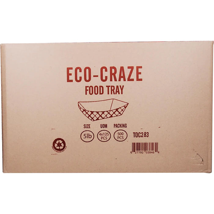 Eco-Craze - Food Trays - 5 lb - #500 - Eagle Global Solution
