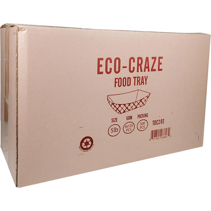Eco-Craze - Food Trays - 5 lb - #500 - Eagle Global Solution
