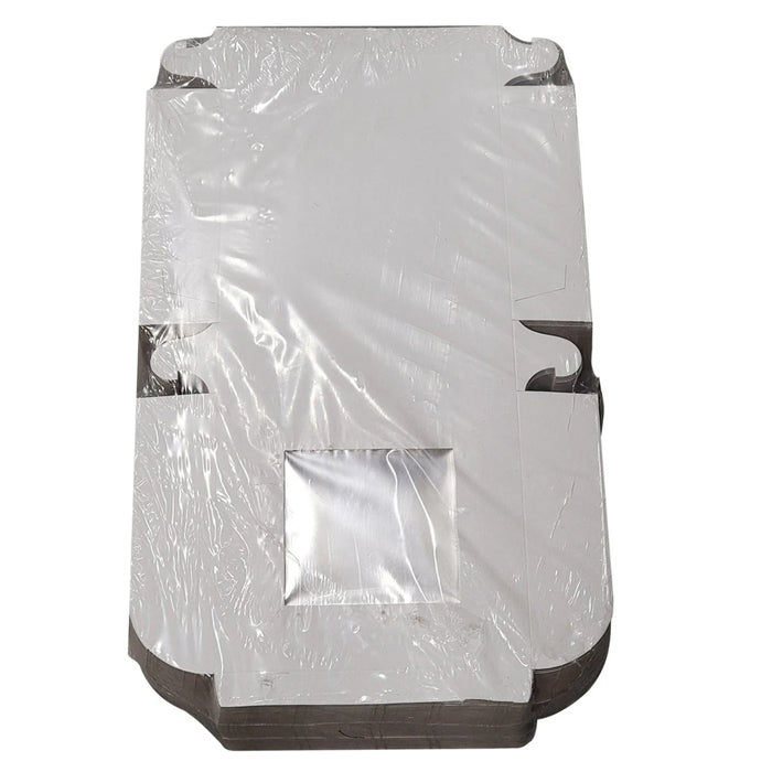 EB - White Cake Boxes - W/Window - 9x9x2.5 (Pie Box) - Eagle Global Solution