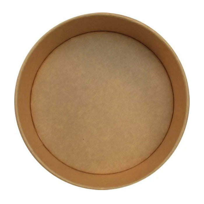 Eco-Craze - Kraft PE-Lined Paper Container - Round - 1300ml - SB-1300K - Eagle Global Solution
