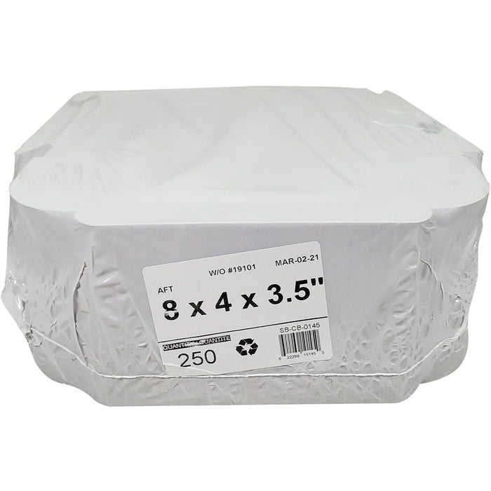 EB - White Cake Boxes - 8x4x3½ - Eagle Global Solution