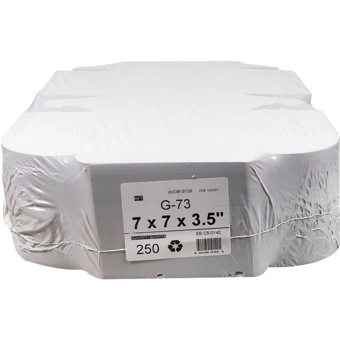 EB - White Cake Boxes - 7x7x3½ - Eagle Global Solution