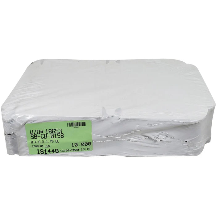 EB - White Cake Boxes - 8x8x1¾ - Eagle Global Solution