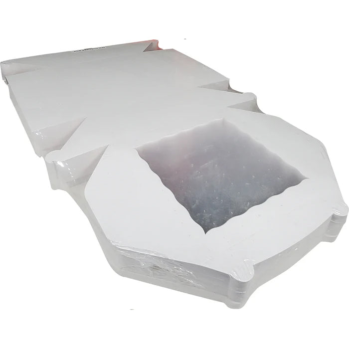 EB - 10 x 10 x 4 - 6 Cupcake Box with Window - White - 5282A - Eagle Global Solution