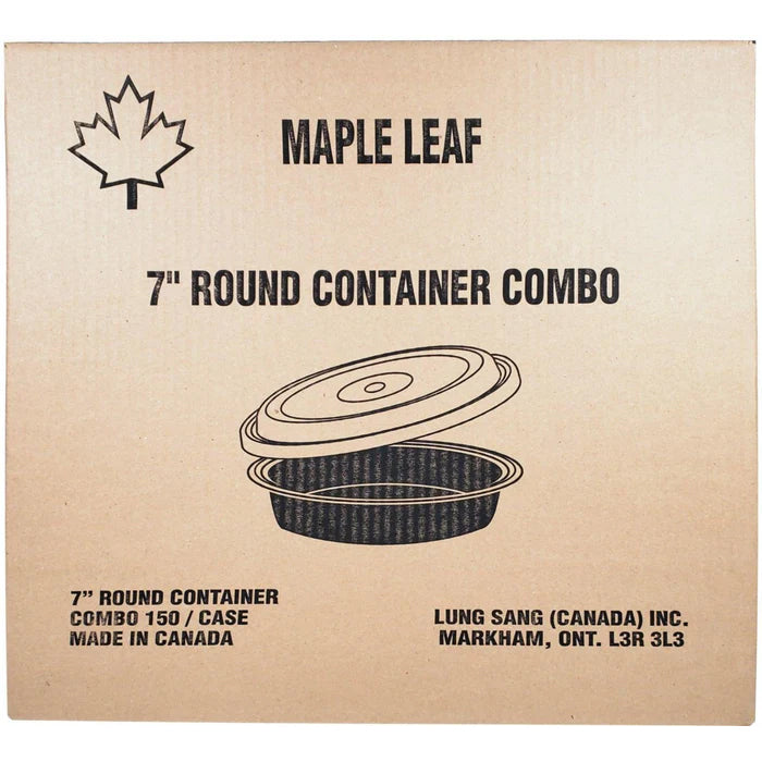 Maple - 7" Plastic Container Set - Black - Eagle Global Solution