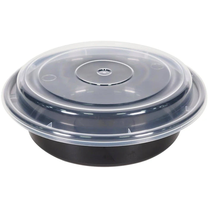 Maple - 7" Plastic Container Set - Black - Eagle Global Solution