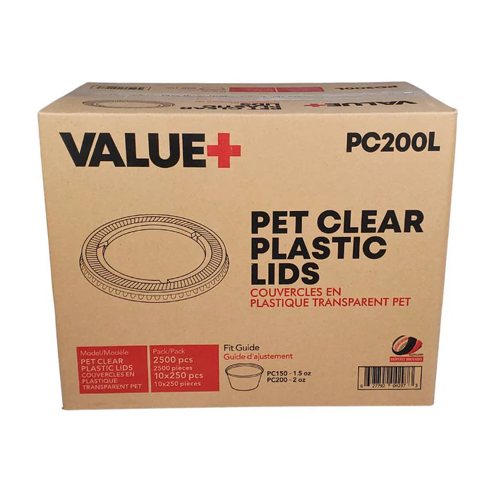 Value+ - 1.5oz - 2oz Portion Cup Lids - 62mm - PC200L - Eagle Global Solution